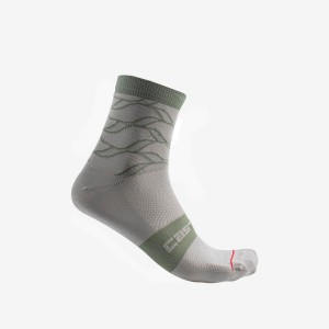 Calcetines Castelli CLIMBER'S 3.0 12 CM Mujer Gris | 946-WCDHLS