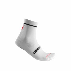 Calcetines Castelli ENTRATA 9 Hombre Blancas | 950-ZVNFGP