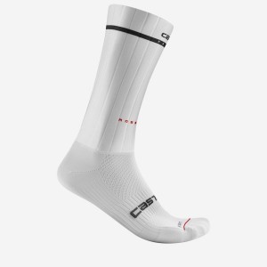 Calcetines Castelli FAST FEET 2 Hombre Blancas | 290-YPNATU