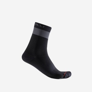 Calcetines Castelli PROLOGO LITE 15 Hombre Negras Gris Oscuro | 821-XBUPOW