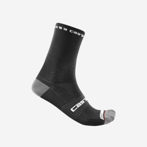 Calcetines Castelli ROSSO CORSA PRO 15 Hombre Negras | 239-TOLPCQ