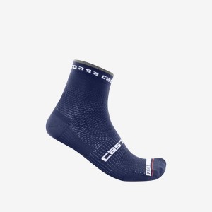 Calcetines Castelli ROSSO CORSA PRO 9 Hombre Azules | 283-ZPIDKC