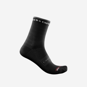 Calcetines Castelli ROSSO CORSA W 11 Mujer Negras | 904-GFQDMV