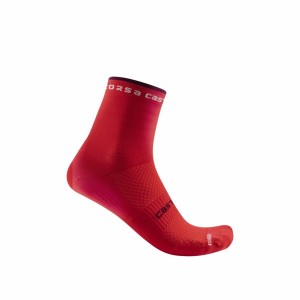 Calcetines Castelli ROSSO CORSA W 11 Mujer Rojas | 086-WADLFN