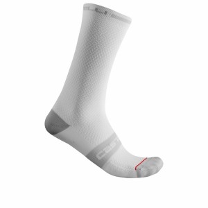 Calcetines Castelli SUPERLEGGERA T 18 Hombre Blancas | 854-YWQIEO