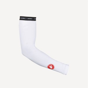 Calentador De Brazos Castelli UPF 50 + LIGHT ARM SLEEVES Mujer Blancas | 516-SQMXYH