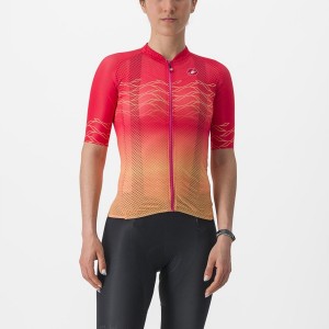 Camiseta Castelli CLIMBER'S 2.0 W Mujer Naranjas | 178-OCSIMR