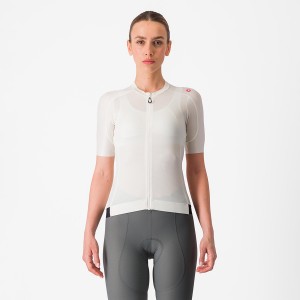 Camiseta Castelli ESPRESSO W Mujer Blancas Gris Oscuro | 687-QZLFJM