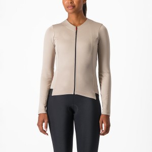 Camiseta Castelli FLY LS W Mujer Gris | 175-HFKJUP