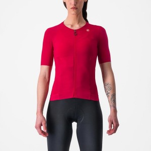 Camiseta Castelli PREMIO W Mujer Rojas | 160-PEZNRD