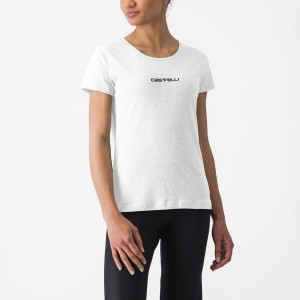 Casual Castelli CASTELLI CLASSICO W TEE Mujer Blancas | 835-PQDZKV