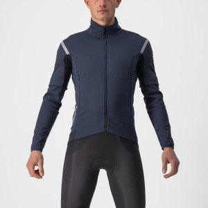 Chaquetas Castelli PERFETTO RoS 2 CONVERTIBLE Hombre Azules Plateadas | 856-RSKHJA