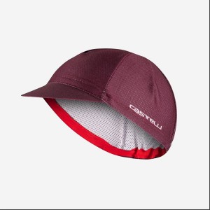 Gorra Castelli ROSSO CORSA 2 Hombre Burdeos Oscuro | 381-RTAELK