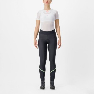 Leggins Castelli VELOCISSIMA THERMAL Mujer Negras Verde Menta Negras | 708-UJIMKN