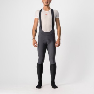 Medias Con Tirantes Castelli VELOCISSIMO 5 Hombre Gris Oscuro Plateadas | 572-ITSZFQ