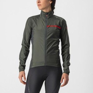 Proteccion Castelli SQUADRA STRETCH W Mujer Verde Gris Oscuro | 438-UZNJKQ