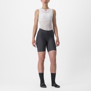 Short Castelli PRIMA Mujer Gris Oscuro Naranjas | 052-GPCKSO