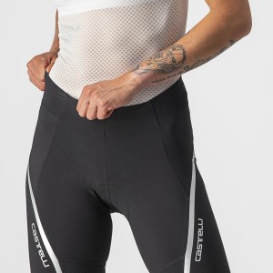 Short Castelli VELOCISSIMA 3 Mujer Negras Plateadas | 728-SJXTAI