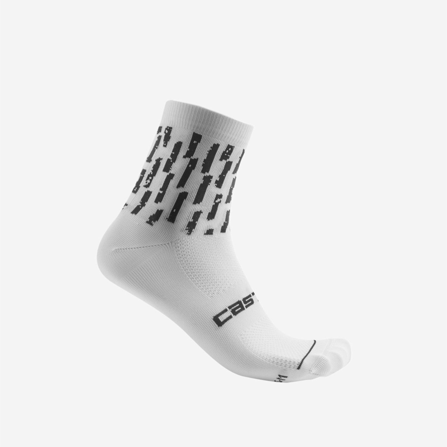 Calcetines Castelli AERO PRO W 9 CM Mujer Blancas | 423-NXTZCW