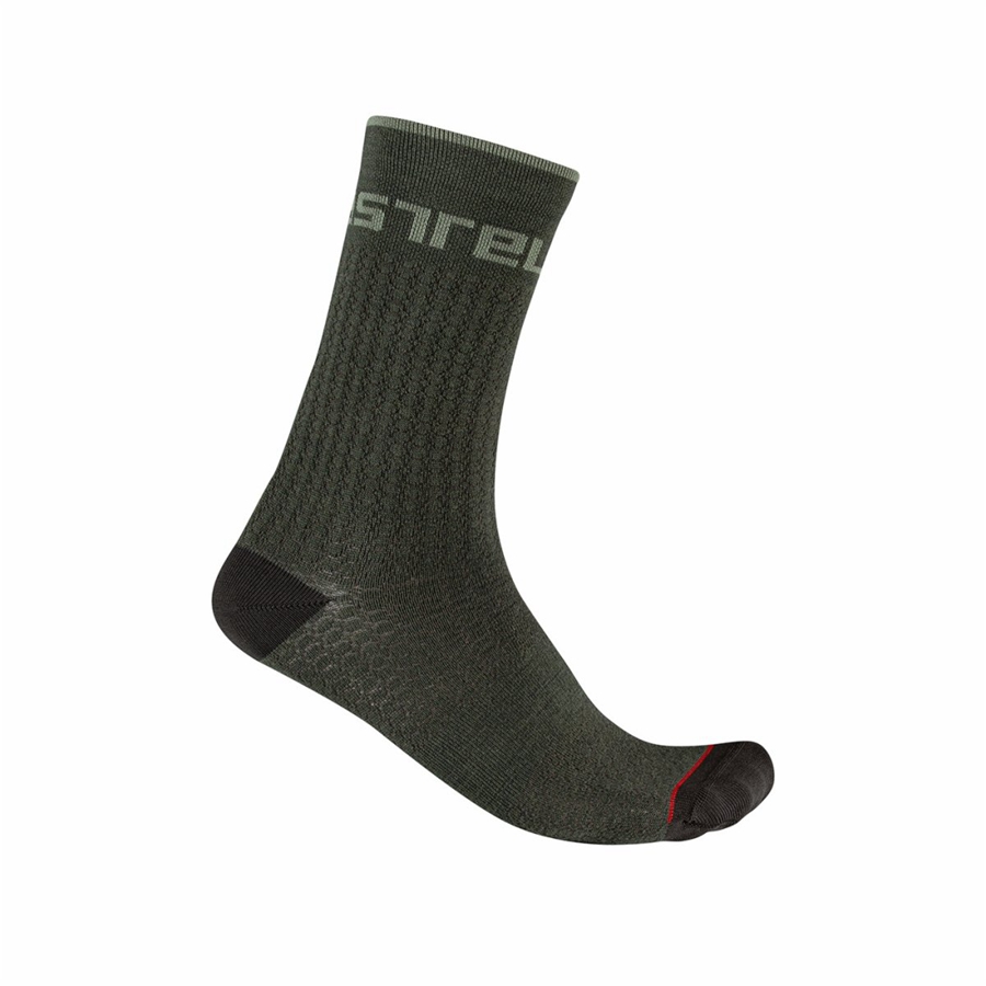 Calcetines Castelli DISTANZA 20 Hombre Verde | 482-XUZVAH