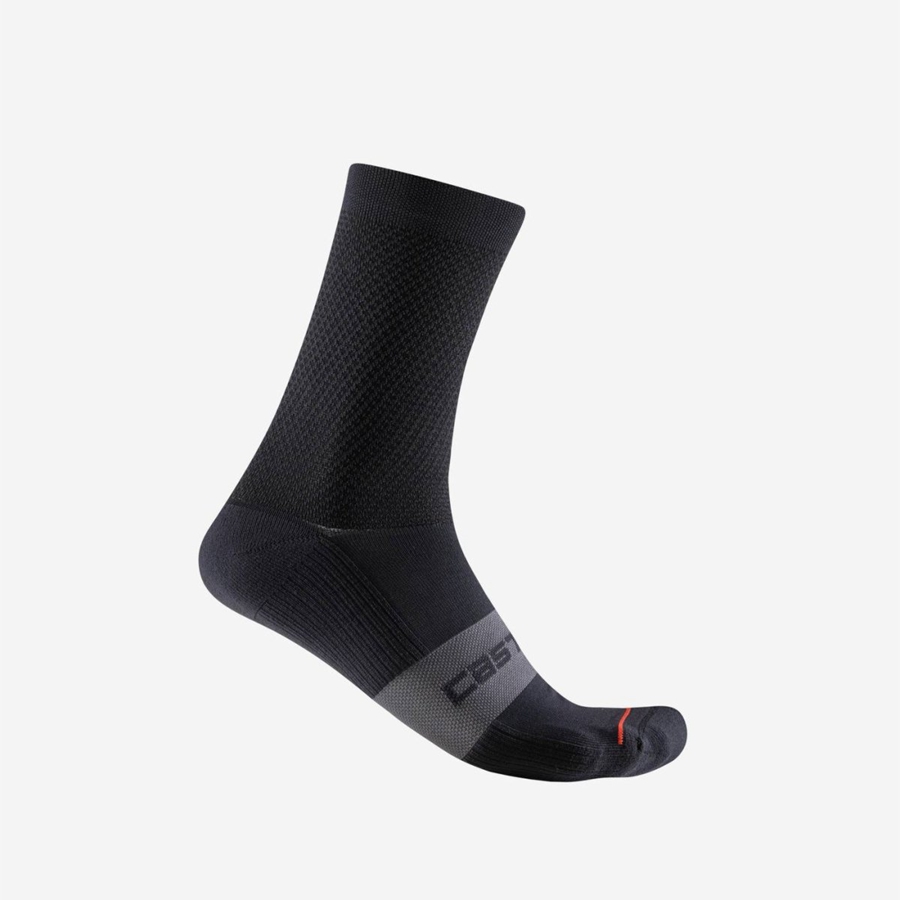 Calcetines Castelli ESPRESSO 15 Hombre Negras | 684-KJNHDE