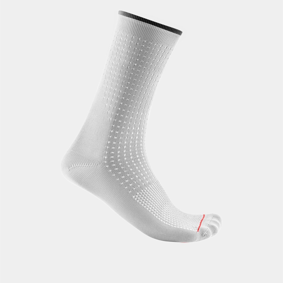 Calcetines Castelli PREMIO 18 Hombre Blancas | 478-QOWRHU