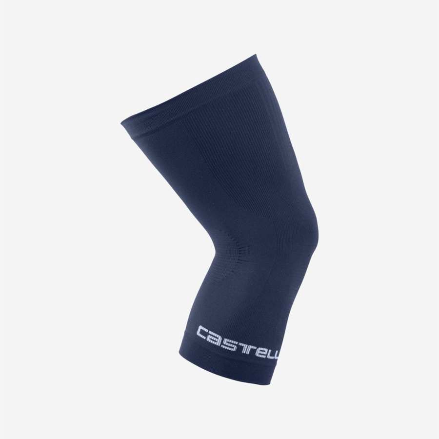 Calentador De Pierna Castelli PRO SEAMLESS KNEE WARMER Mujer Azules | 654-HLNZRY