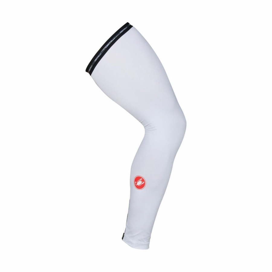 Calentador De Pierna Castelli UPF 50 + LIGHT LEG SLEEVES Mujer Blancas | 123-TEYFSC