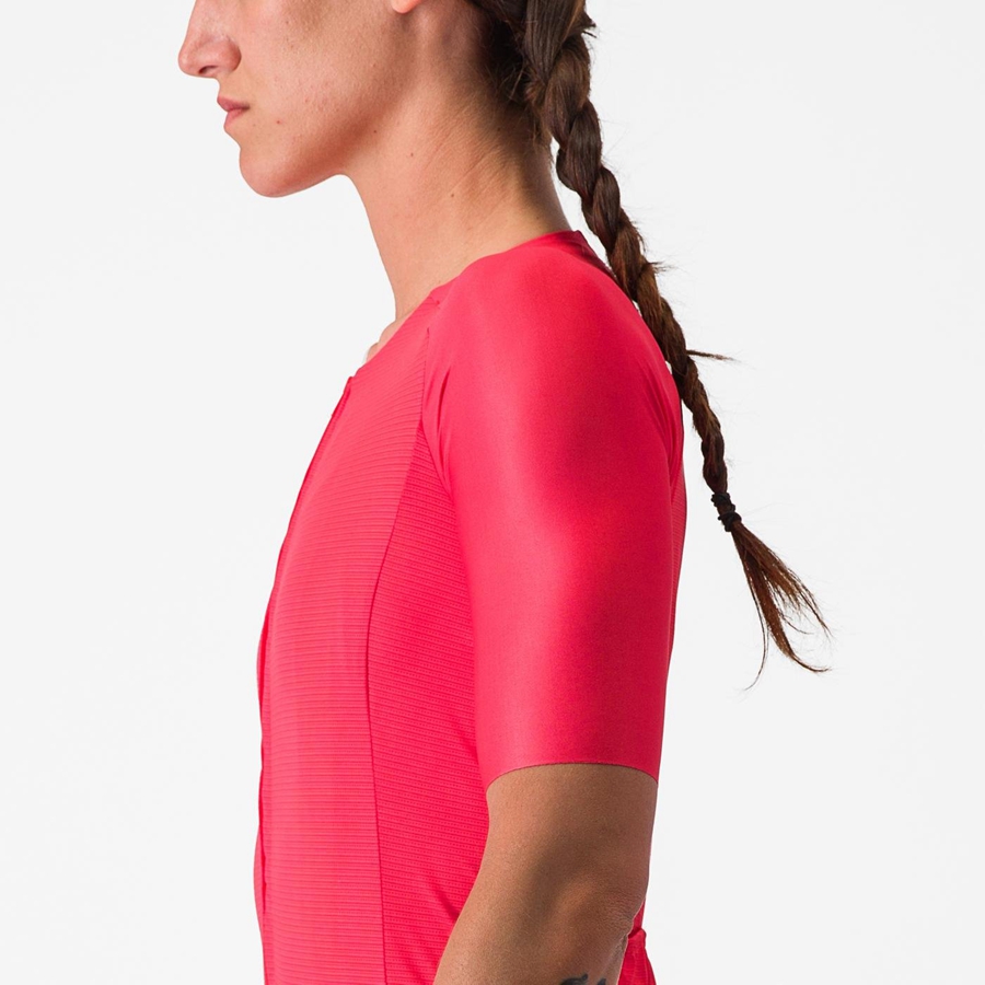 Camiseta Castelli AERO PRO 7.0 W Mujer Rojas | 924-UXRNJF