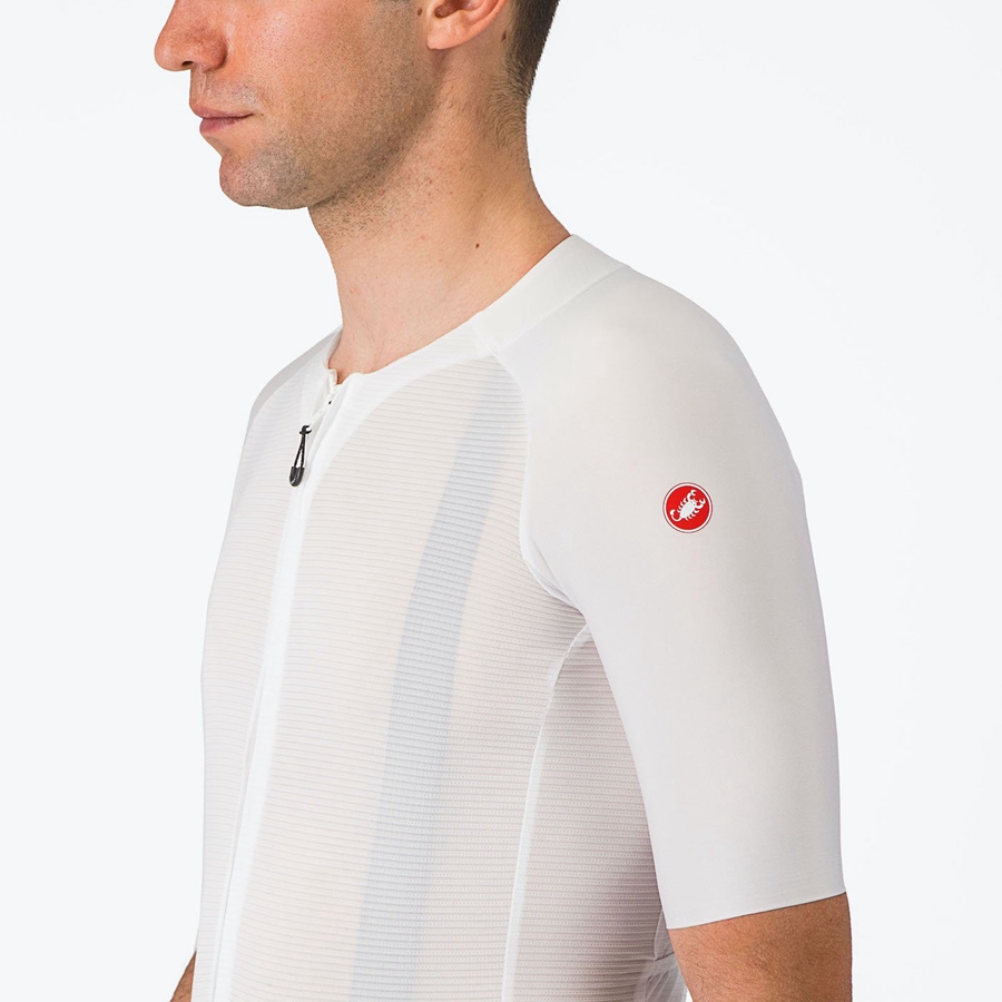 Camiseta Castelli AERO RACE 7.0 Hombre Blancas | 502-QELWYX