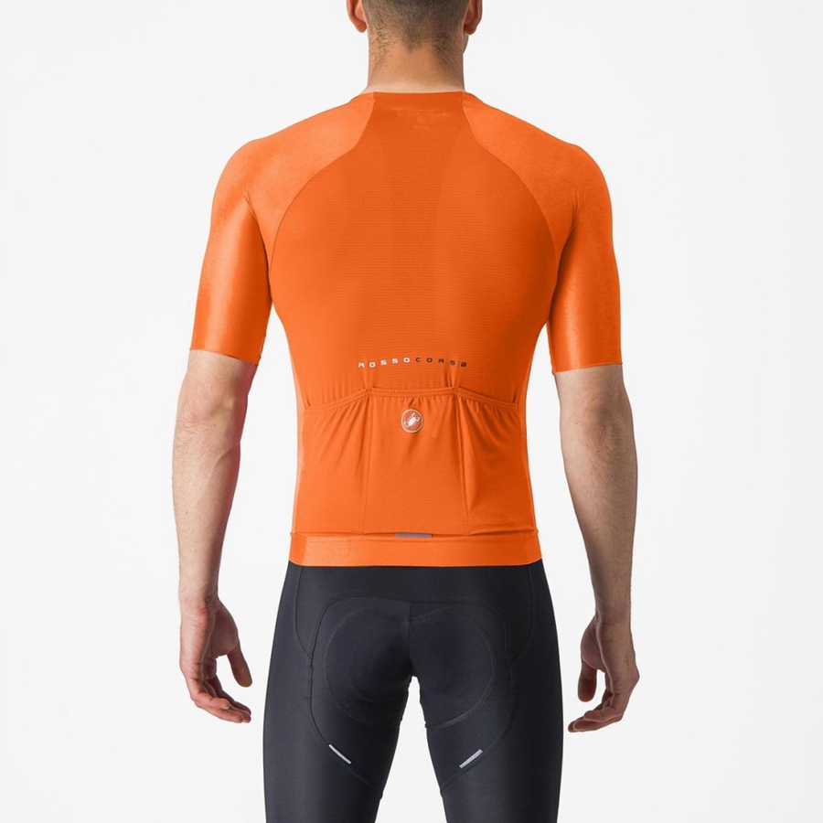 Camiseta Castelli AERO RACE 7.0 Hombre Naranjas | 320-WFLITP