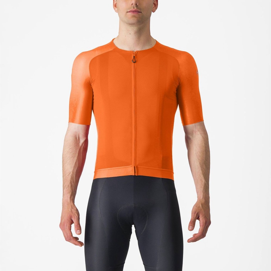 Camiseta Castelli AERO RACE 7.0 Hombre Naranjas | 320-WFLITP