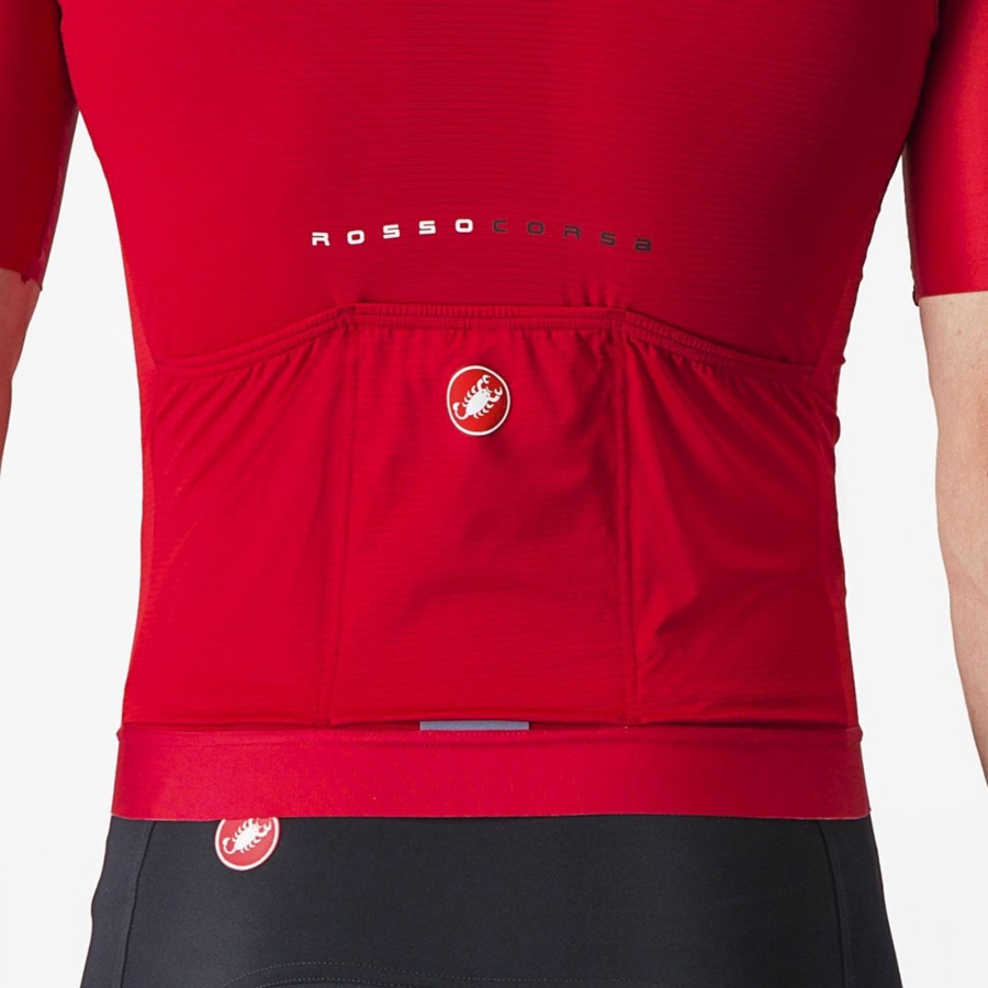 Camiseta Castelli AERO RACE 7.0 Hombre Rojas | 038-ROQYMF