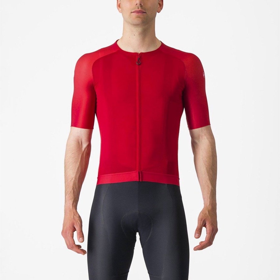 Camiseta Castelli AERO RACE 7.0 Hombre Rojas | 038-ROQYMF