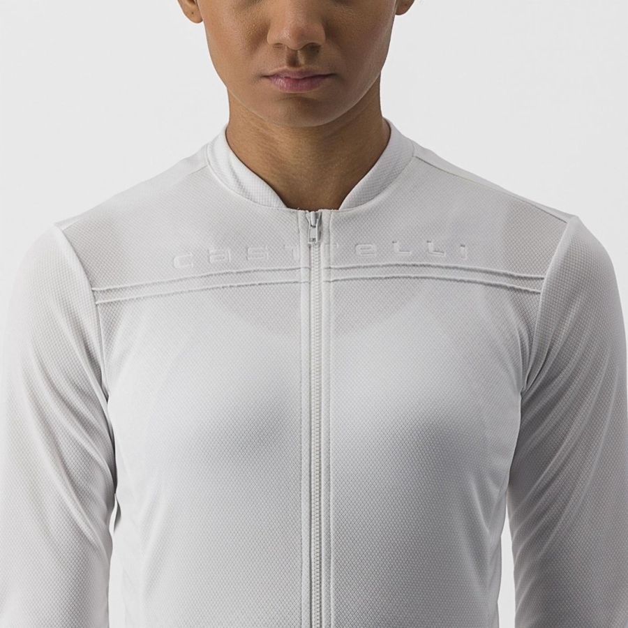 Camiseta Castelli ANIMA 4 LONG SLEEVE Mujer Blancas | 285-POLAHB