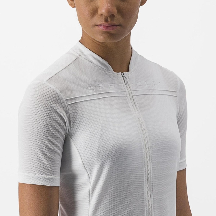 Camiseta Castelli ANIMA 4 Mujer Blancas | 302-NXIKWM