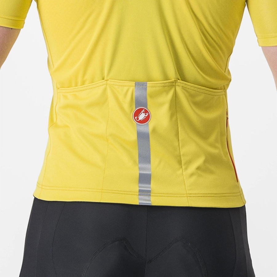 Camiseta Castelli CLASSIFICA Hombre Amarillo | 649-BURSPJ