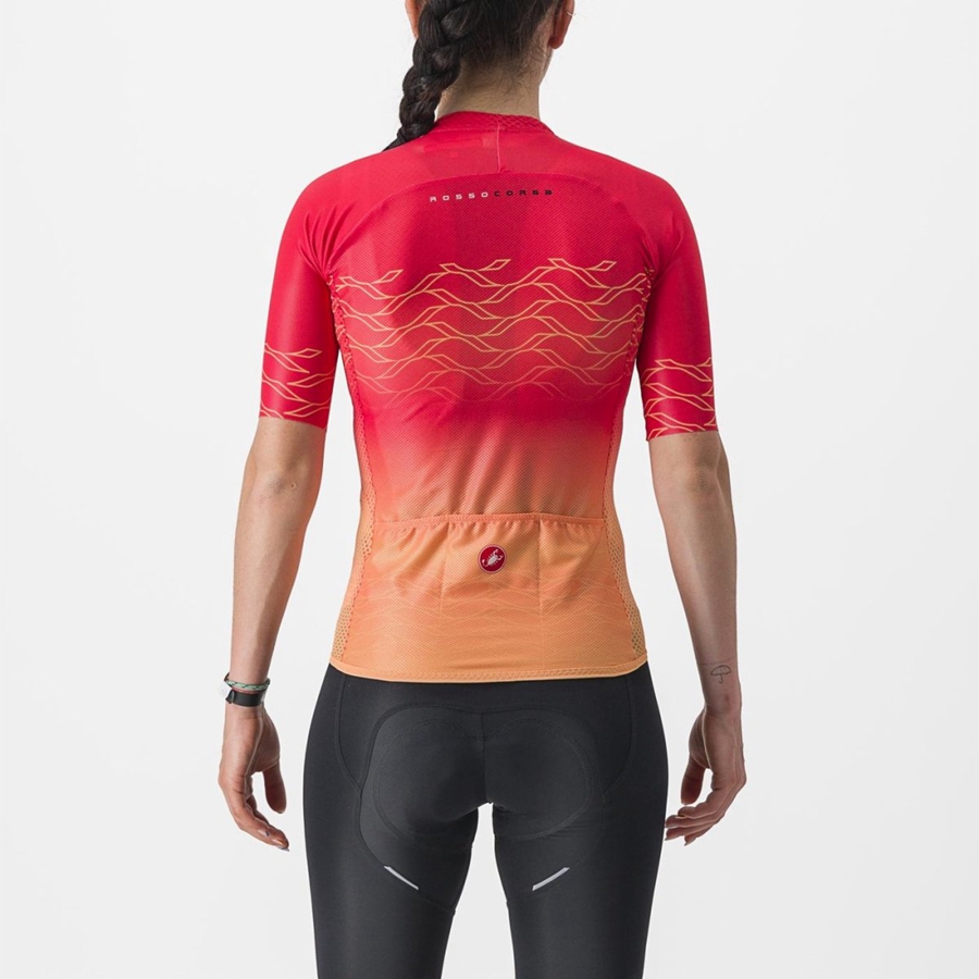 Camiseta Castelli CLIMBER'S 2.0 W Mujer Naranjas | 178-OCSIMR