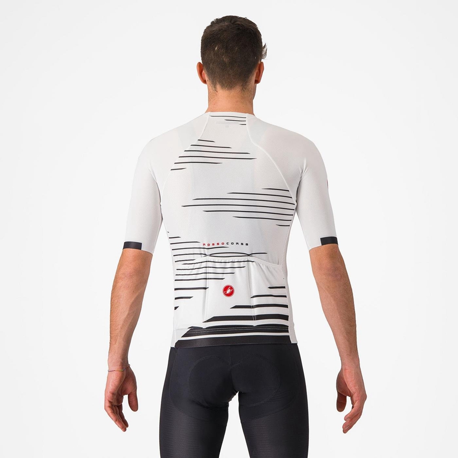 Camiseta Castelli CLIMBER'S 4.0 Hombre Blancas Negras | 028-XKRNLS