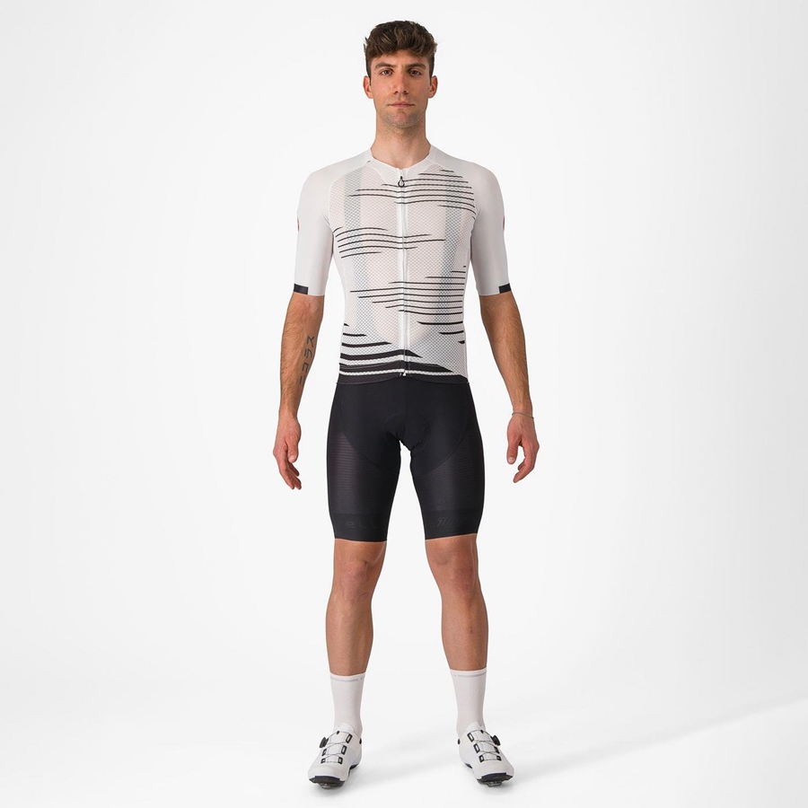 Camiseta Castelli CLIMBER'S 4.0 Hombre Blancas Negras | 028-XKRNLS