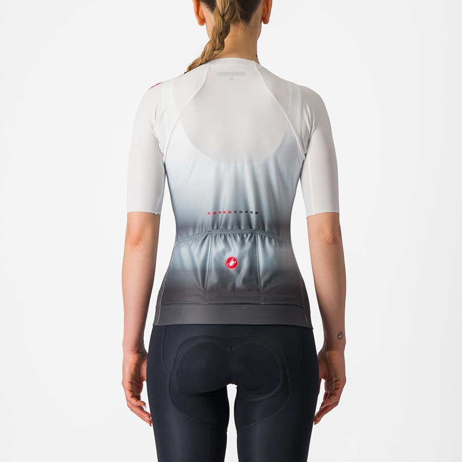 Camiseta Castelli CLIMBER'S 4.0 W Mujer Blancas Gris Oscuro | 714-TVEKUZ