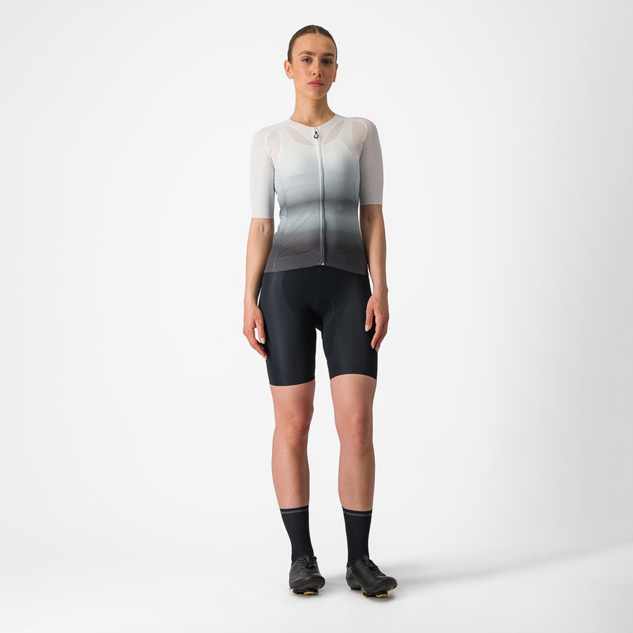 Camiseta Castelli CLIMBER'S 4.0 W Mujer Blancas Gris Oscuro | 714-TVEKUZ