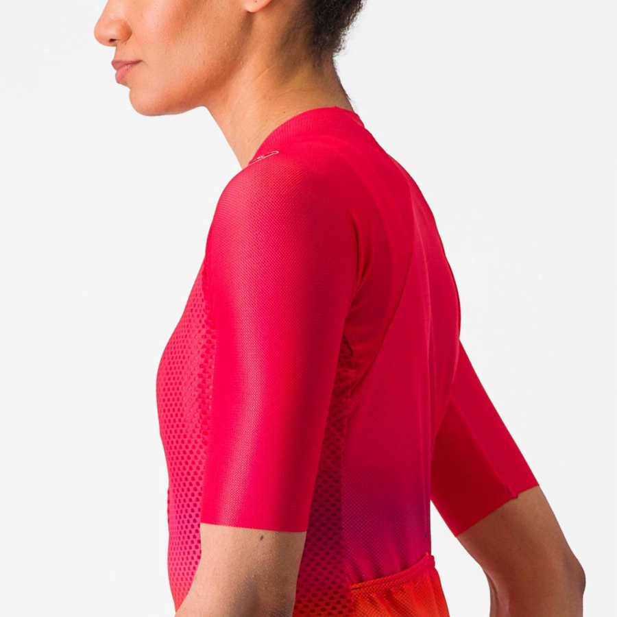 Camiseta Castelli CLIMBER'S 4.0 W Mujer Rosas | 254-PJKZWH