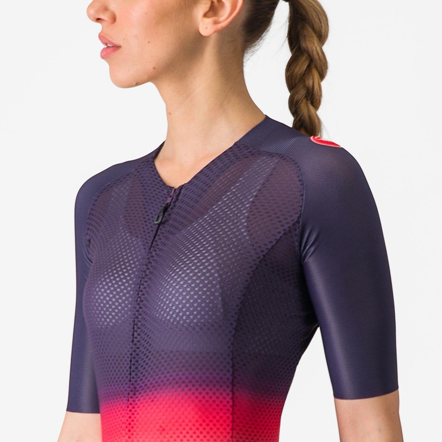 Camiseta Castelli CLIMBER'S 4.0 W Mujer Rosas Naranjas | 974-XDNISU