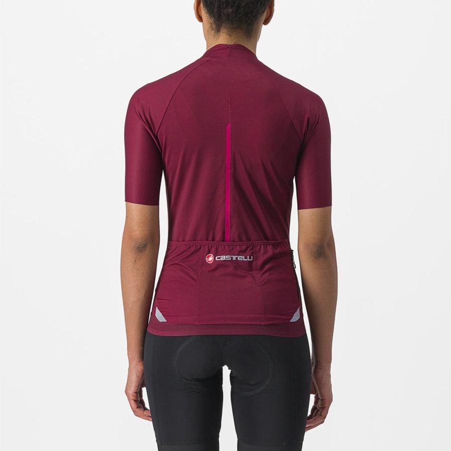 Camiseta Castelli ENDURANCE W Mujer Burdeos | 279-VGFLYR