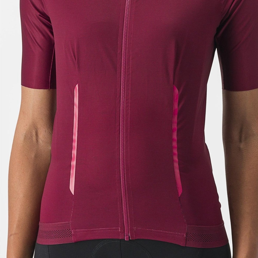 Camiseta Castelli ENDURANCE W Mujer Burdeos | 279-VGFLYR