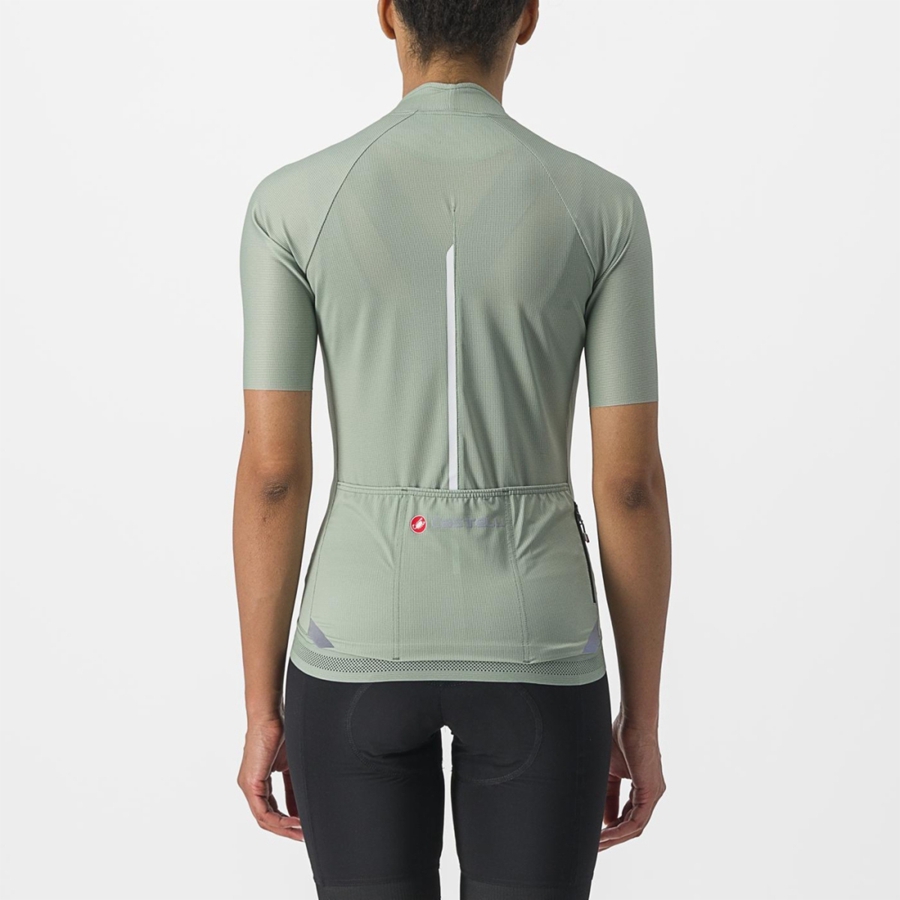 Camiseta Castelli ENDURANCE W Mujer Verde | 142-TFZDMO