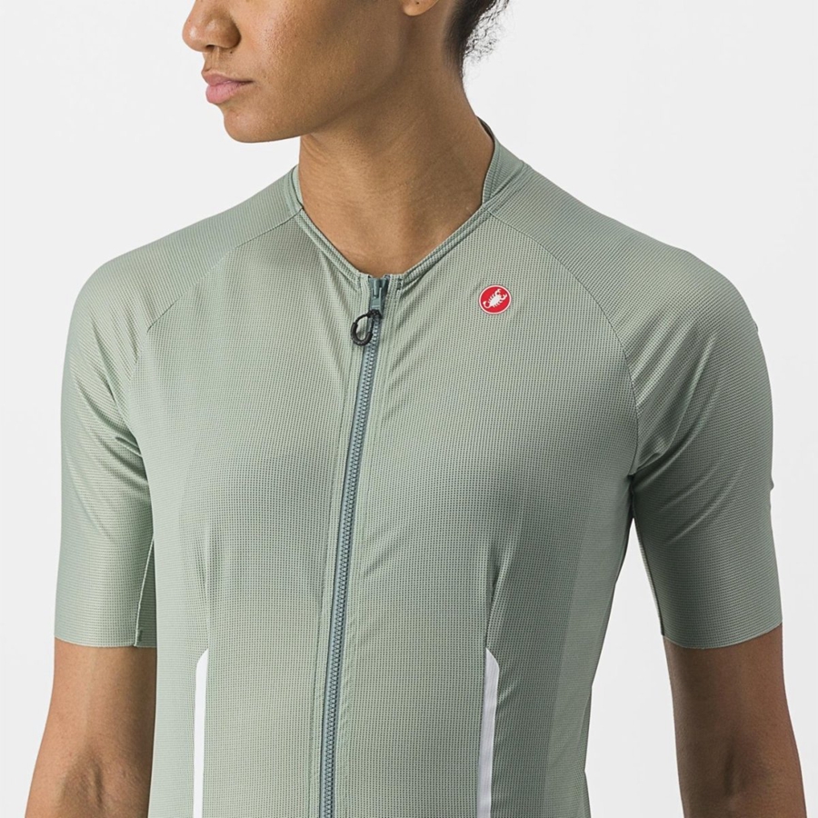 Camiseta Castelli ENDURANCE W Mujer Verde | 142-TFZDMO