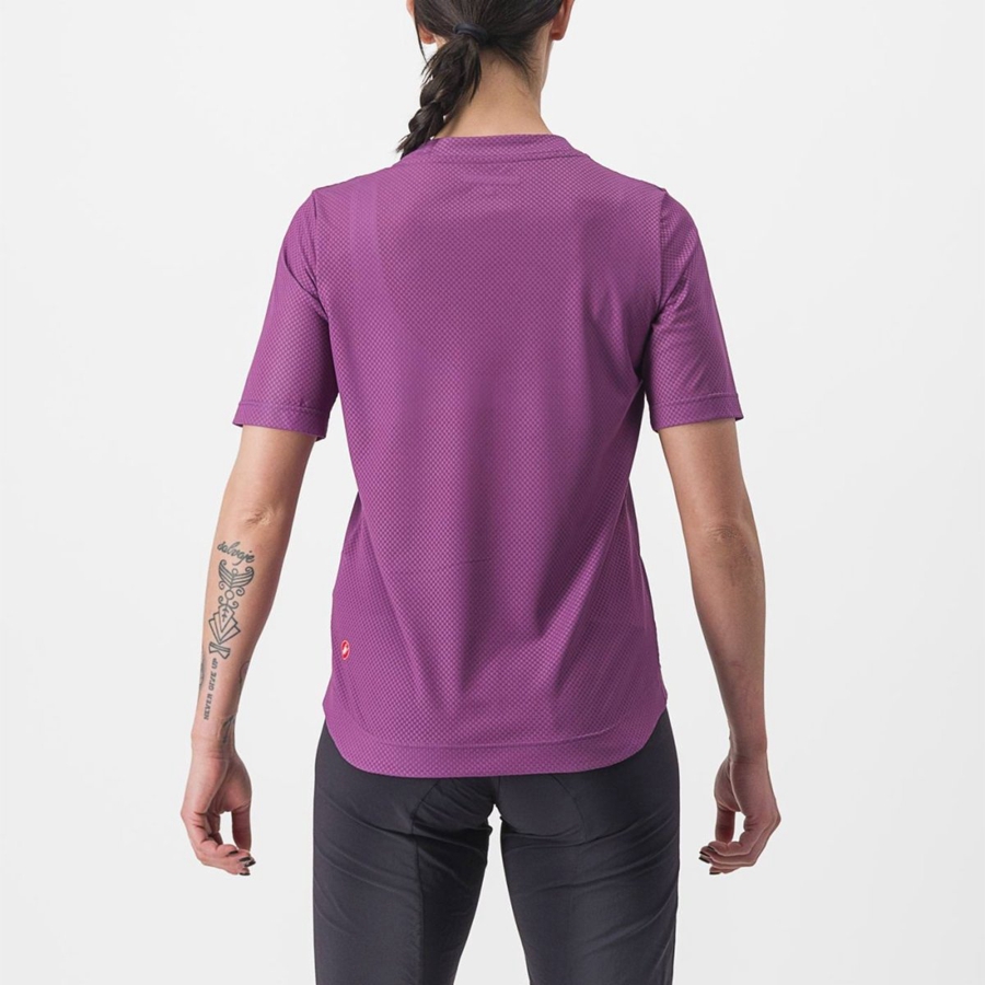 Camiseta Castelli TRAIL TECH 2 W TEE Mujer Moradas | 849-FNIXQV