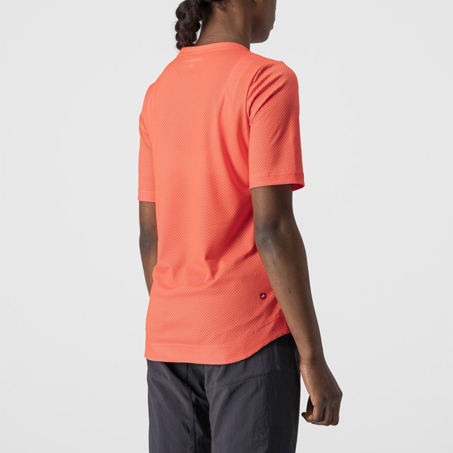 Camiseta Castelli TRAIL TECH W TEE Mujer Coral | 086-UHWXSI